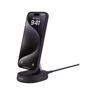 Belkin BoostCharge Pro 15W Convertible Magnetic Wireless Charging Stand – Black
