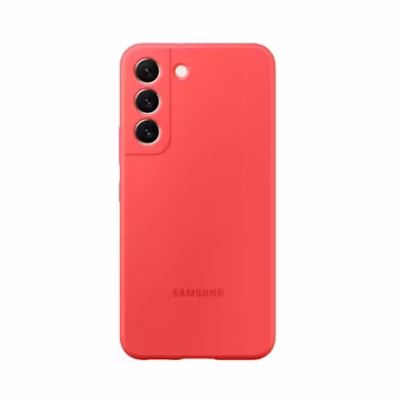 Silicone Cover for Samsung Galaxy S22 – Glow Red