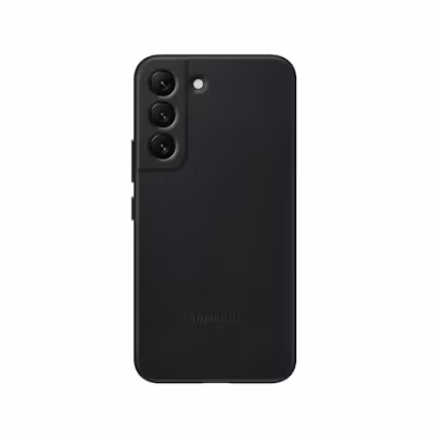 Samsung Galaxy S22 Leather Cover – Black