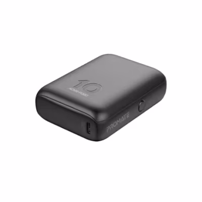 Promate Acme-PD20 Ultra-Compact Power Bank with 20W Power Delivery & Quick Charge 3.0 – Black
