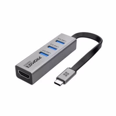 Promate MediaHub-C3 4K Vivid Clarity USB-C to HDMI Adapter – Grey