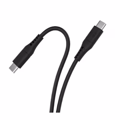 Promate PowerLink-CC120 60W Power Delivery Ultra-Fast USB-C Soft Silicon Cable – Black