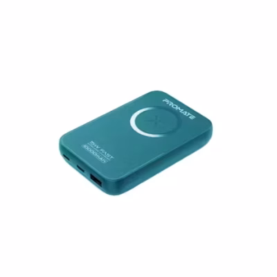 Promate PowerMag-10+ 22.5W Magsafe Wireless PowerBank – Blue