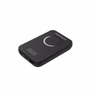 Promate PowerMag-10+ 22.5W Magsafe Wireless PowerBank – Black